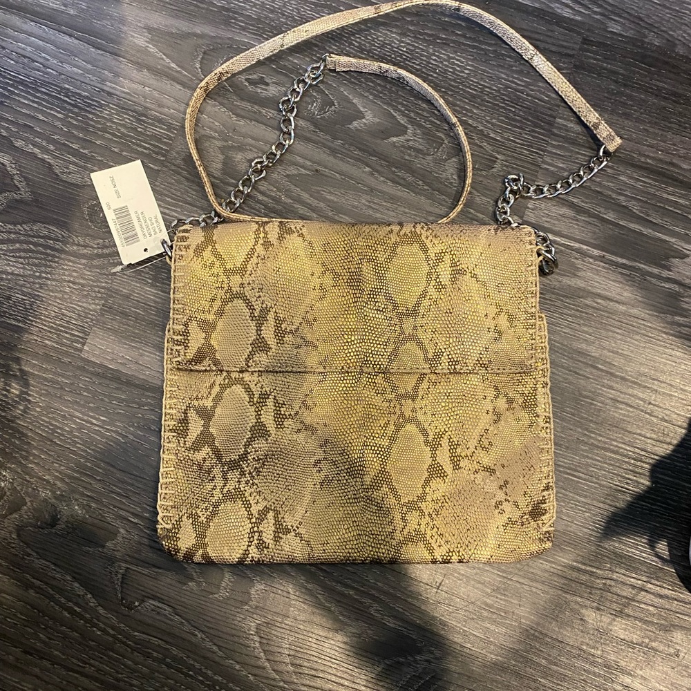 Crossbody pocketbook by Chicos NWT 9 1/2” x 10 1/2” size bag magnetic closure